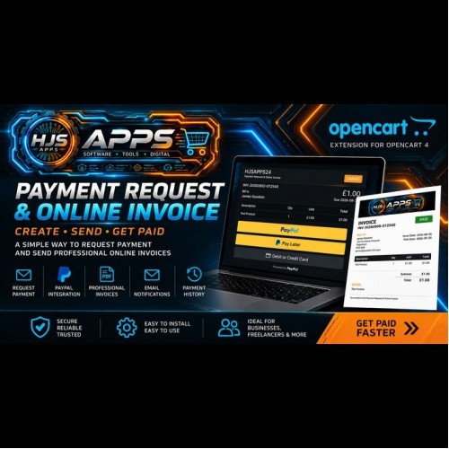 HJS Payment Request & Online Invoice — OpenCart 4 HJS Payment Request & Online Invoice — OpenCart 4