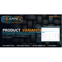 HJS Product Variants — OpenCart 4